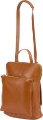 Beltimore Skórzany plecak damski torba 2w1 elegancki A4 włoski pojemny camel Vera Pelle S40 NoSize. Brązowe plecaki damskie Beltimore, bez wzorów, eleganckie. Za 274.99 zł.