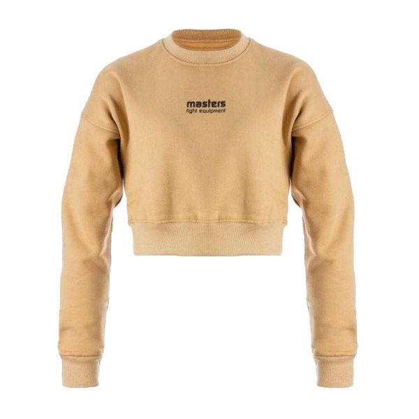 Bluza Damska Cropped. Brązowe bluzy damskie Masters, l, bez wzorów, z bawełny, bez ramiączek, bez kaptura. Za 187.99 zł.