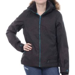 Kurtka narciarska damska Eider zimowa. Szare kurtki sportowe damskie Eider, na zimę, xs, bez wzorów, bez ramiączek, bez kaptura, narciarskie. Za 340.00 zł.