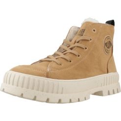 Buty do chodzenia damskie Palladium Pallashock Zip. Brązowe obuwie trekkingowe damskie Palladium, z materiału, bez zapięcia. Za 687.00 zł.