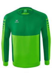 Bluza Erima Six Wings zielona junior. Zielone bluzy damskie Erima, bez wzorów, z bawełny, bez ramiączek, bez kaptura. Za 267.99 zł.