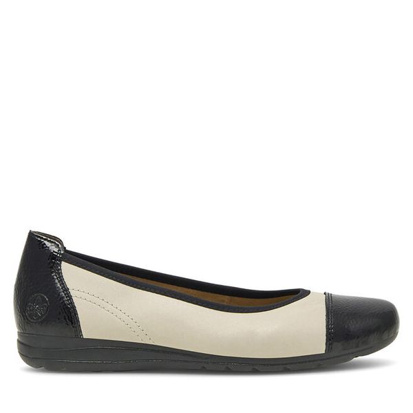 Baleriny Rieker. Balerinki damskie Rieker, bez wzorów, bez obcasa, bez zapięcia. Za 299.99 zł.