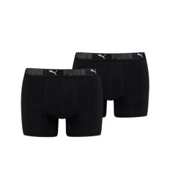 Puma Sportowe bokserki bawełniane, 2-pak, czarne. Białe bokserki męskie Puma, bez wzorów, z bawełny. Za 138.99 zł.