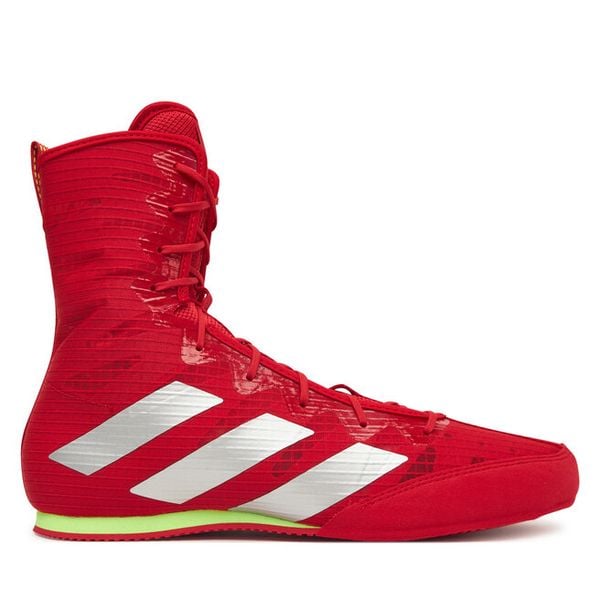 Buty bokserskie adidas. Czerwone buty sportowe męskie Adidas, bez wzorów, bez zapięcia. Za 409.99 zł.