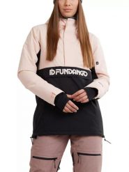 Kurtka Logo Fundango Birch dla kobiet. Czarne kurtki sportowe damskie FUNDANGO, na zimę, m, bez wzorów, z poliesteru, bez ramiączek, bez kaptura, narciarskie. Za 499.00 zł.