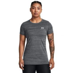 Koszulka damska Under Armour Tech Tiger SSC. Szare koszulki sportowe damskie Under Armour, s, bez wzorów, bez ramiączek. Za 89.99 zł.