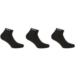 Skarpetki Fila 3-pak Bamboo Uni czarne 35-38. Czarne skarpetki damskie 661, bez wzorów, z elastanu. Za 139.99 zł.