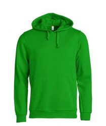 Clique Basic Hoody bluza z kapturem unisex, materiał odporny na piling – apple. Zielone bluzy damskie CLIQUE, uniwersalny, bez wzorów, z bawełny, bez ramiączek, z kapturem. Za 173.55 zł.