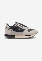 Granatowe Buty Sportowe Sneakersy z Ozdobnymi Wstawkami Vevilira. Niebieskie buty sportowe męskie Born2be, bez wzorów, z jeansu, bez zapięcia. Za 99.99 zł.