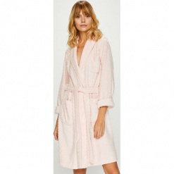 Lauren Ralph Lauren - Szlafrok. Czerwone szlafroki damskie Lauren Ralph Lauren, s, bez wzorów, z dzianiny, bez ramiączek, bez kaptura. W wyprzedaży za 239.90 zł.