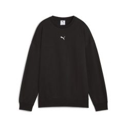 Damska bluza oversize z okrągłym dekoltem Essentials PUMA. Czarne bluzy damskie Puma, l, bez wzorów, z bawełny, eleganckie, bez ramiączek, bez kaptura. Za 193.99 zł.