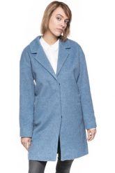 DAMSKI PŁASZCZ TOM TAILOR COAT EGG SHAPE. Niebieskie płaszcze damskie Tom Tailor, l, bez wzorów, eleganckie, bez kołnierzyka, bez kaptura. W wyprzedaży za 79.99 zł.