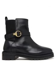 Barbour Botki Alexandra LFO0819BK93 Czarny. Czarne botki damskie Barbour, bez wzorów, ze skóry, bez obcasa, na płaskiej podeszwie, bez zapięcia. Za 1,099.00 zł.