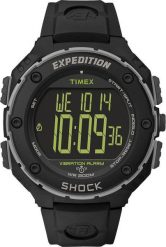 Zegarek Timex T49950 Expedition Shock męski czarny. Czarne zegarki męskie Timex, bez wzorów. Za 359.00 zł.