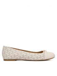 MICHAEL Michael Kors Baleriny Mandy Flat 40F5MAFP1L Écru. Balerinki damskie MICHAEL Michael Kors, bez wzorów, ze skóry, bez obcasa, bez zapięcia. Za 419.99 zł.