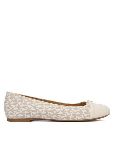 MICHAEL Michael Kors Baleriny Mandy Flat 40F5MAFP1L Écru. Balerinki damskie MICHAEL Michael Kors, bez wzorów, ze skóry, bez obcasa, bez zapięcia. Za 419.99 zł.