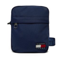 Saszetka Tommy Jeans. Niebieskie saszetki i nerki męskie Tommy Jeans, bez wzorów, z jeansu. Za 159.99 zł.