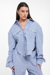 Koszula damska Luna Air MMC STUDIO. Koszule damskie MMC STUDIO, uniwersalny, bez wzorów, bez kołnierzyka, bez ramiączek. Za 1,199.00 zł.