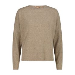 Damski sweter z dekoltem w łódkę CMP. Brązowe swetry nierozpinane damskie CMP, na zimę, bez wzorów, bez kołnierzyka, bez ramiączek. Za 179.00 zł.