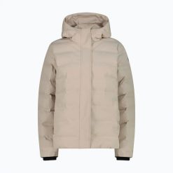 Kurtka ocieplana damska CMP 35K3666 Fix Hood. Brązowe kurtki sportowe damskie CMP, m, bez wzorów, z materiału, bez ramiączek, z kapturem, trekkingowe. Za 449.99 zł.