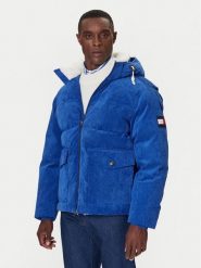 Tommy Hilfiger Kurtka puchowa MW0MW41361 Niebieski Regular Fit. Niebieskie kurtki męskie Tommy Hilfiger, l, bez wzorów, z puchu, bez kaptura. Za 2,189.00 zł.
