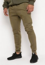 Ciemnozielone Spodnie Dresowe Ocieplone Polarem Odesiren. Zielone spodnie sportowe męskie Born2be, l, bez wzorów, z dresówki. Za 34.99 zł.