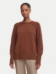 Marella Sweter Bella 2623366295 Brązowy Regular Fit. Brązowe swetry nierozpinane damskie Marella, s, bez wzorów, z wełny, bez kołnierzyka, bez ramiączek. Za 829.99 zł.