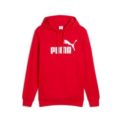 Bluza męska PUMA ESS No. 1 Logo Hoodie TR. Czerwone bluzy sportowe męskie Puma, m, bez wzorów, bez kaptura. Za 169.99 zł.