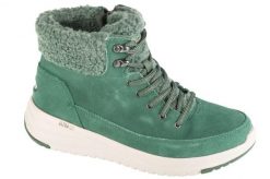 Buty zimowe damskie, On-The-Go Stellar - Winterize. Zielone obuwie trekkingowe damskie Skechers, z materiału, bez zapięcia. Za 349.99 zł.