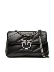 Pinko Torebka Love Classic Puff Cl PE 23 PLTT 100038 A0F2 Czarny. Czarne listonoszki damskie Pinko, bez wzorów, ze skóry, bez dodatków. Za 1,689.00 zł.