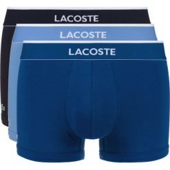 Lacoste 3-pack Bokserki Niebieski. Niebieskie bokserki męskie Lacoste, bez wzorów, z bawełny. Za 197.95 zł.