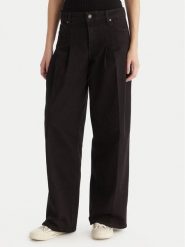 Guess Jeans Jeansy W5BA2U D0141 Czarny Wide Leg. Czarne jeansy damskie Guess Jeans, z aplikacjami, z bawełny. Za 439.99 zł.