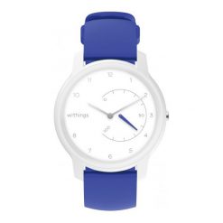 Withings Move (niebieski). Niebieskie, cyfrowe zegarki smartwatch Withings, z aplikacjami, z materiału, do biegania. W wyprzedaży za 279.00 zł.