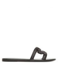 Melissa Klapki Melissa M Slide Ad M 36148 Czarny. Czarne klapki damskie Melissa, bez wzorów, z tworzywa sztucznego, bez obcasa, bez zapięcia. Za 129.99 zł.