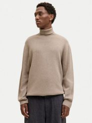 Jack & Jones Golf Milano 12285093 Beżowy Relaxed Fit. Brązowe swetry męskie Jack & Jones, l, bez wzorów, z bawełny, bez kołnierzyka, bez ramiączek. Za 219.99 zł.