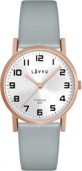 Zegarek Lavvu LAVVU Rose gold damski tytanowy zegarek MANDAL. Czerwone zegarki damskie Lavvu. Za 299.00 zł.