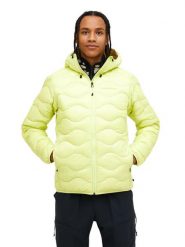 Kurtka Peak Performance puchowa męska Helium Down Hood Jacket żółta - XXL. Żółte kurtki męskie Peak Performance, l, bez wzorów, z materiału, sportowe, bez kaptura. Za 1,059.00 zł.