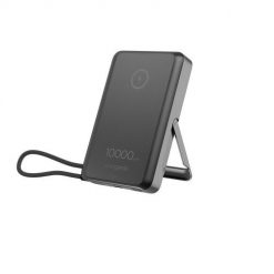GEMBIRD BEZPRZEWODOWY POWERBANK MAGNETYCZNY 15 W ZE ZINTEGROWANĄ PODSTAWKĄ 10000 MAH, CZARNY. Czarne powerbanki Gembird. Za 89.99 zł.