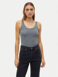 Vero Moda Top Maxi 10185110 Szary Regular Fit. Szare topy damskie Vero Moda, s, bez wzorów, z bawełny, bez kołnierzyka, bez ramiączek. Za 49.99 zł.