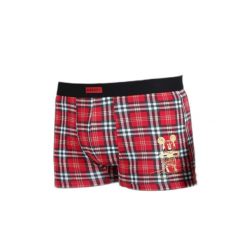 Bokserki z elastanu bawełnianego Disney Mickey Check. Czerwone bokserki męskie Disney, bez wzorów, z bawełny. Za 123.00 zł.