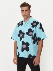 Hugo Koszula Eligino 50513855 Niebieski Oversize. Niebieskie koszule męskie Hugo, l, bez wzorów, z bawełny, bez kołnierzyka, bez ramiączek. Za 479.99 zł.