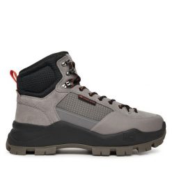 Trekkingi Tommy Jeans. Szare buty sportowe męskie Tommy Jeans, bez wzorów, z jeansu, bez zapięcia, trekkingowe. Za 519.99 zł.