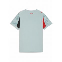 Młodzieżowa koszulka bramkarska AC Milan 25/26 PUMA. Czerwona bluzki damskie Puma, m, bez wzorów, z tkaniny, młodzieżowe, bez kołnierzyka, bez ramiączek. Za 349.00 zł.