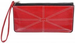 Portfel damski, saszetka czerwony SF-1703 RED. Czerwone portfele damskie Inny, ze skóry ekologicznej. Za 19.50 zł.