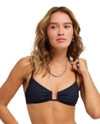 Stanik bikini typu bralette dla Kobiety ROXY LOVE Czarny. Szare stroje kąpielowe damskie Roxy, m, bez wzorów, z elastanu. Za 169.99 zł.