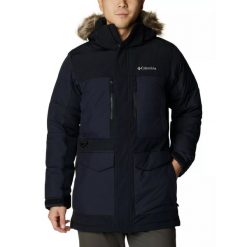 Męska kurtka zimowa Columbia Marquam Peak Fusion. Czarne kurtki męskie Columbia, na zimę, m, bez wzorów, sportowe, bez kaptura. W wyprzedaży za 1,104.00 zł.