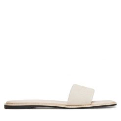 Klapki Calvin Klein. Klapki damskie Calvin Klein, bez wzorów, bez obcasa, bez zapięcia. Za 259.99 zł.
