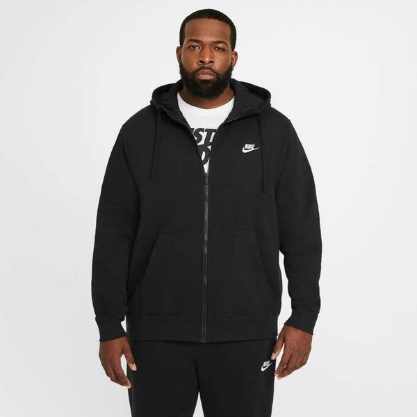 Bluza sportowa męska Nike M Club Hoodie FZ BB. Czarne bluzy sportowe męskie Nike, m, bez wzorów, z kapturem, na fitness i siłownię. Za 398.00 zł.
