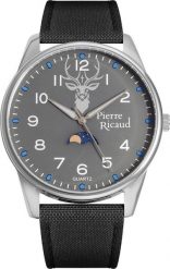 Zegarek Pierre Ricaud Zegarek męski Pierre Ricaud P60037.5227QF czarny. Czarne zegarki męskie Pierre Ricaud, bez wzorów. Za 330.00 zł.