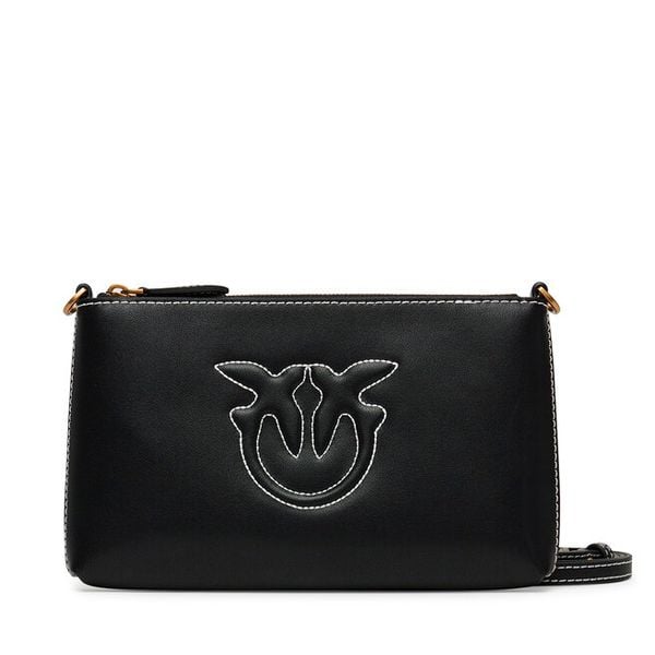 Torebka PINKO. Czarne listonoszki damskie Pinko, bez wzorów, bez dodatków. Za 339.99 zł.